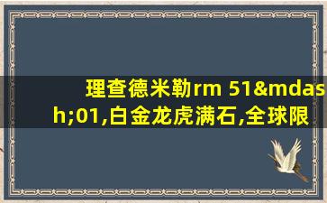 理查德米勒rm 51—01,白金龙虎满石,全球限定20枚